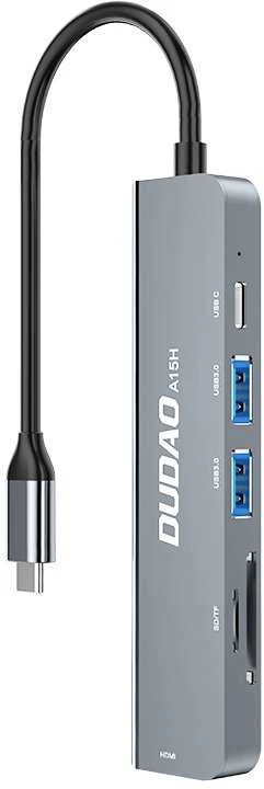 Dudao A15H 6-in-1 USB-C adapteris