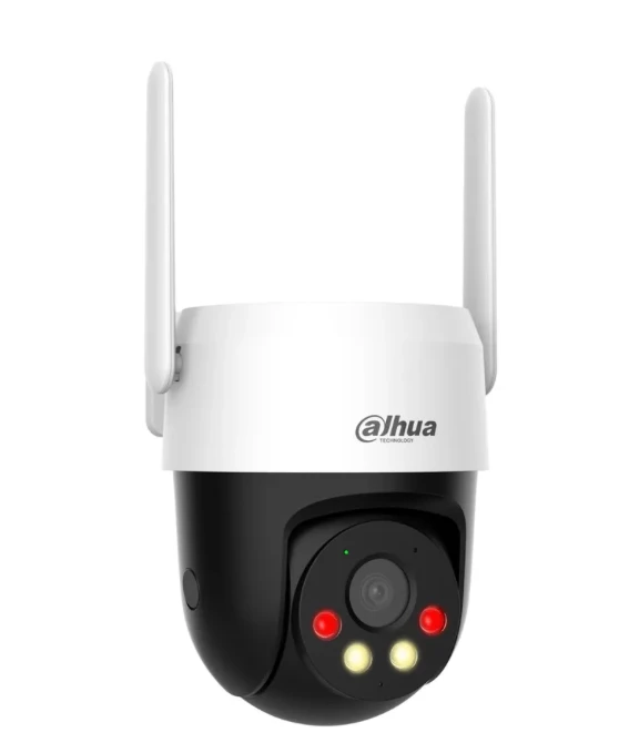 „Dahua“ dvigubo židinio nuotolio 3MP 4G kamera / dvipusis pokalbis / IP66 / dirbtinio intelekto aptikimas / garso ir šviesos signalizacija / išmanusis dvigubas apšvietimas