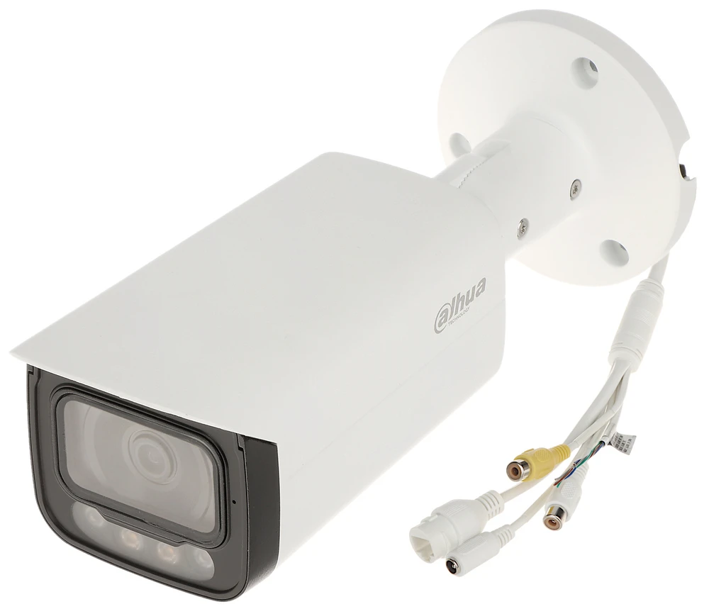 Dahua IP kamera HFW3449T1-AS-PV-S3 4MP FULL-COLOR. IR+LED pašvietimas iki 30m. 3,6 mm 82°. SMD, IVS