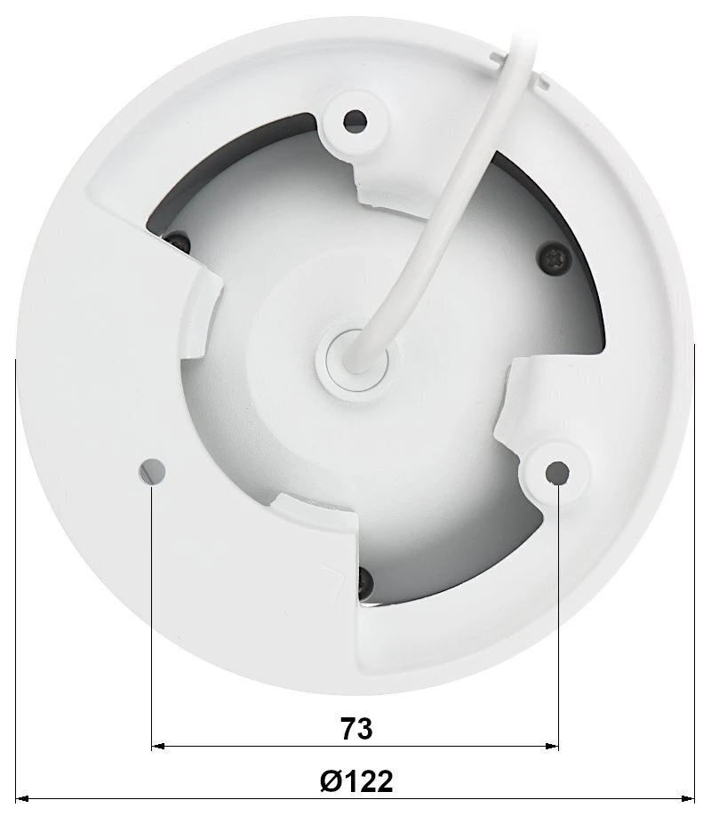 Dahua Technology Co HD-CVI kamera kupoline 4MP su LXIR iki 60m. 3.7~11mm 114.3°~47.2°, IP67, GEN III PRO serija