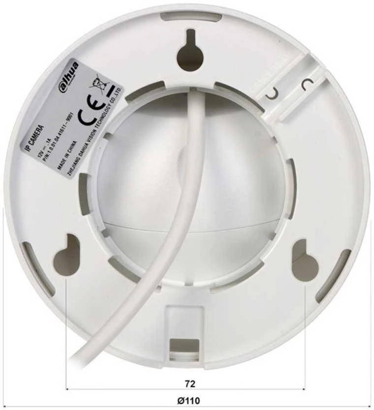 Dahua Europe Pro IPC-HFW1435S-W-0360B apsaugos stebėjimo kamera IP apsaugos kamera Vidaus ir lauko Lemputė Lubos / siena