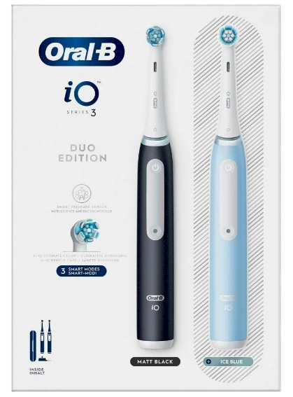 Oral-B iO 3 Duo juoda/mėlynas