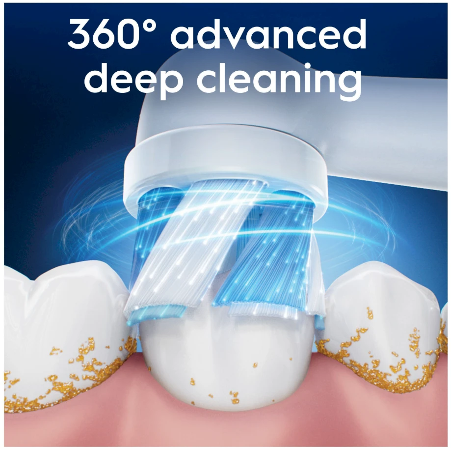 Oral B IO Ultimate Clean šepetėlio galvutė veiksme