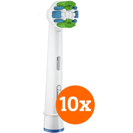 Dantų šepetėlių galvutės Braun Oral-B Pro Precision Clean, 10 vnt. pakuotė (be defektų išorinė pakuotė)