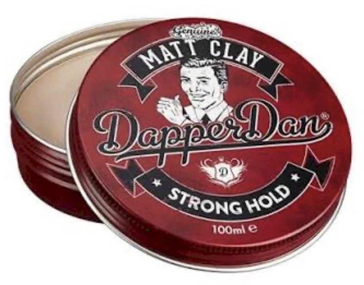 Dapper Dan Matt Clay stiprios fiksacijos, matinis plaukų modeliavimo molis, 100 ml