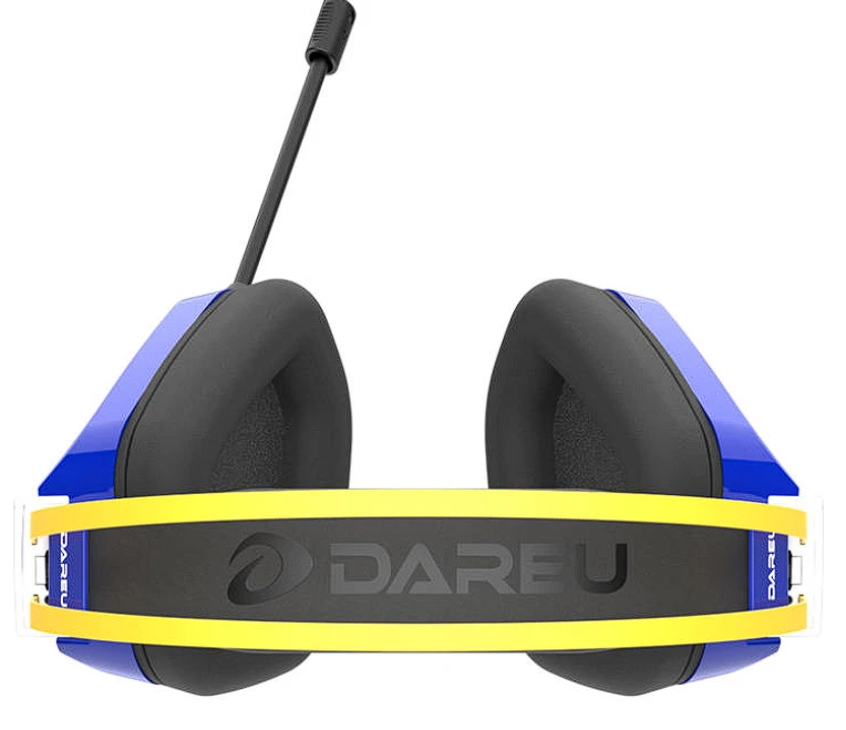 Žaidimų ausinės Dareu EH732 USB RGB (mėlyna)
