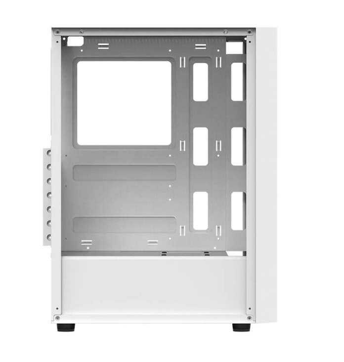 Darkflash A290 kompiuterio dėklas + 3 ventiliatoriai (balti)