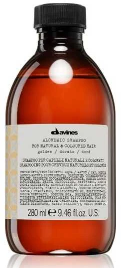 Davines ALCHEMIC Šampūnas Golden dažantis šampūnas medaus ir šiltų atspalvių plaukams, 280 ml