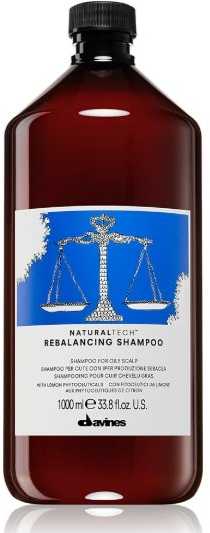 Davines NATURALTECH Rebalancing Šampūnas šampūnas riebiai galvos odai ir plaukams, 1000 ml