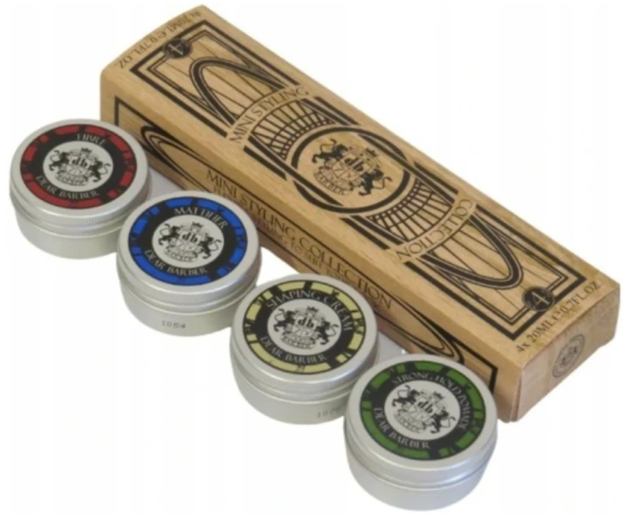 „Dear Barber“ mini stiliaus rinkinys, 4 vnt., 20 ml