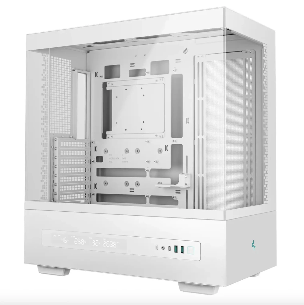 „Deepcool“ korpusas | CH690 DIGITAL WH | Baltas | Vidutinio dydžio bokštas | ATX PS2