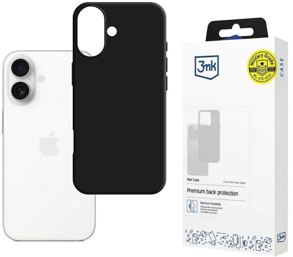Dėklas 3mk Matt Case Apple iPhone 17 juodas