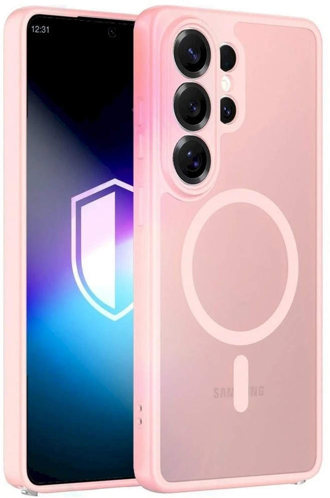 Dėklas 3MK Misty MagCase do Samsung Galaxy S26 Ultra rožinė
