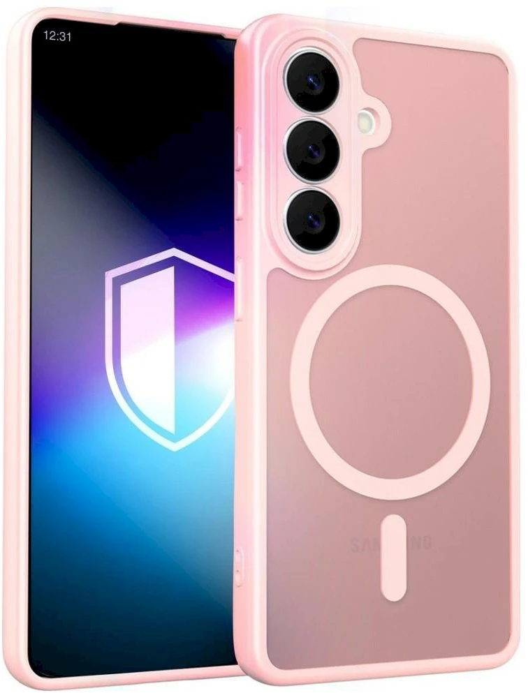 Dėklas 3MK Misty MagCase do Samsung Galaxy S26 rožinė