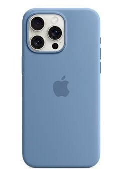 Apple „iPhone 15 Pro Max“ silikoninis dėklas su „MagSafe“ – žiemos mėlynas
