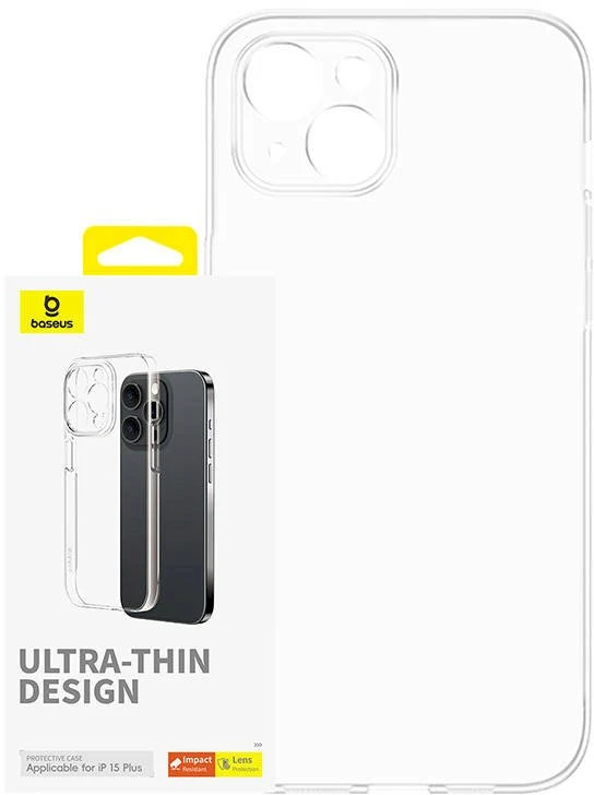 Telefono dėklas, skirtas iPhone 15 Plus Baseus OS-Lucent serijai (aiškus)