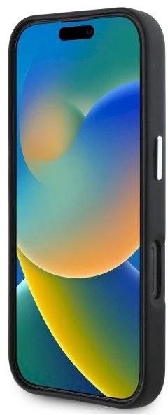 BMW BMHMP16M23 PMWK iPhone 16 Plus 6,7″ juodos spalvos kietas dėklas M Smooth Full Wrapped Metal MagSafe