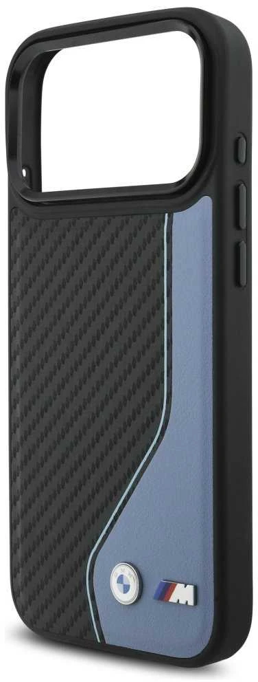 BMW M anglies pluošto logotipo „MagSafe“ dėklas, skirtas „iPhone 17 Pro Max“ - Mėlyna