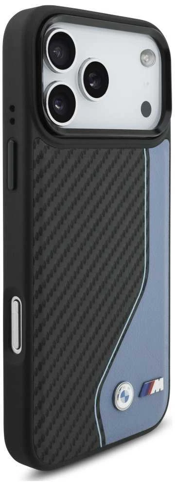 BMW M anglies pluošto logotipo „MagSafe“ dėklas, skirtas „iPhone 17 Pro Max“ - Mėlyna