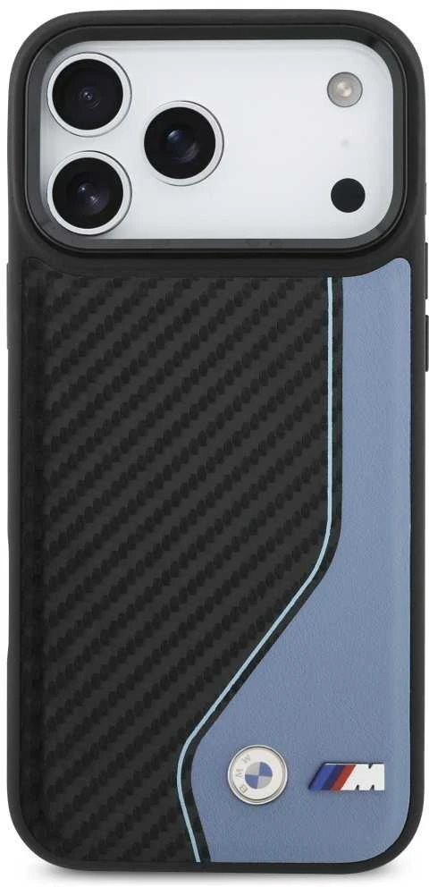 BMW M anglies pluošto logotipo „MagSafe“ dėklas, skirtas „iPhone 17 Pro Max“ - Mėlyna