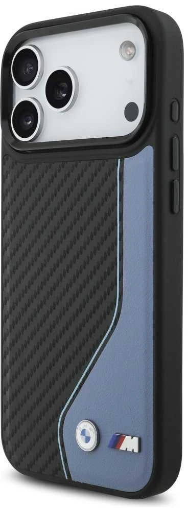 BMW M anglies pluošto logotipo „MagSafe“ dėklas, skirtas „iPhone 17 Pro Max“ - Mėlyna