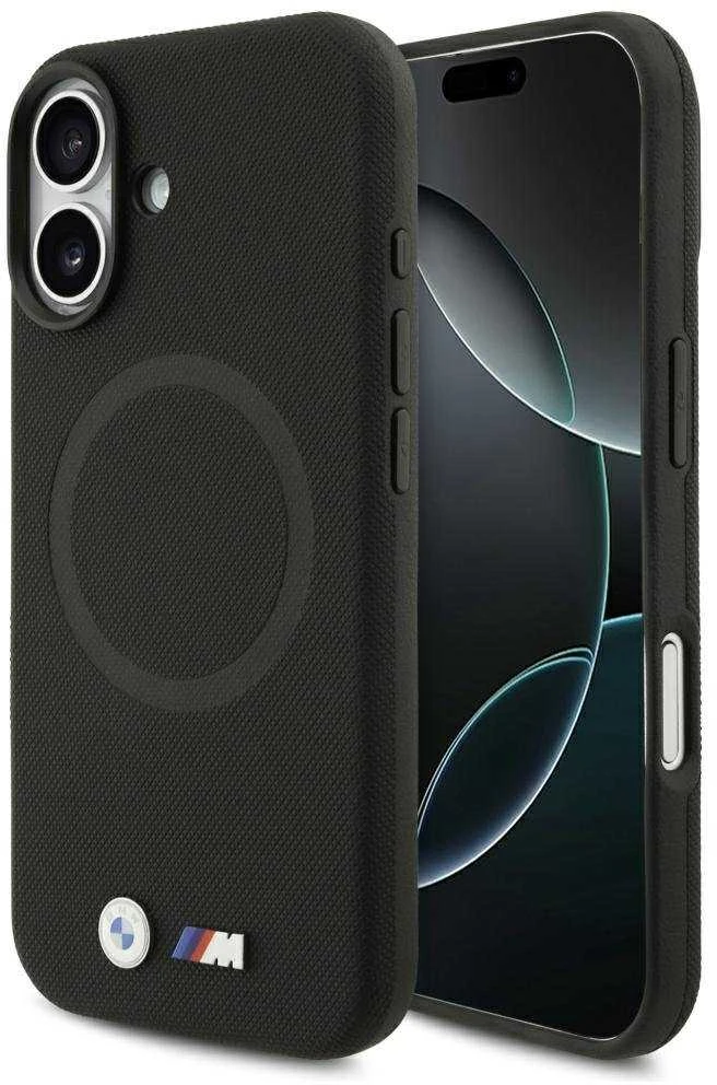 BMW M FW Metal Logo MagSafe dėklas skirtas Apple iPhone 17 Juodas