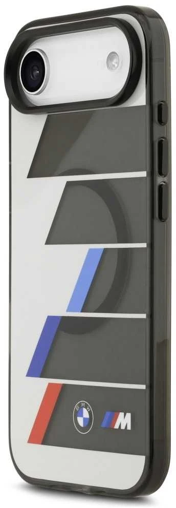 BMW M IML Metal Mygtukai Tricolor Lines MagSafe dėklas Apple iPhone Air anthracite