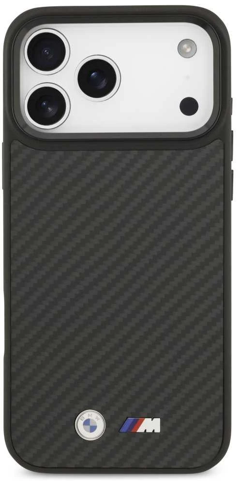 BMW M Kevlar Matt MagSafe dėklas Apple iPhone 17 Pro Max juodos spalvos