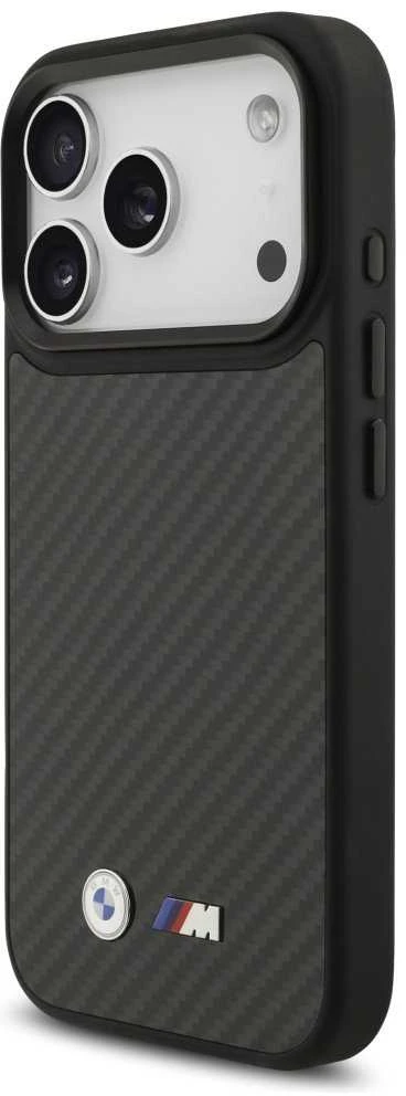BMW M Kevlar Matt MagSafe dėklas Apple iPhone 17 Pro juodos spalvos