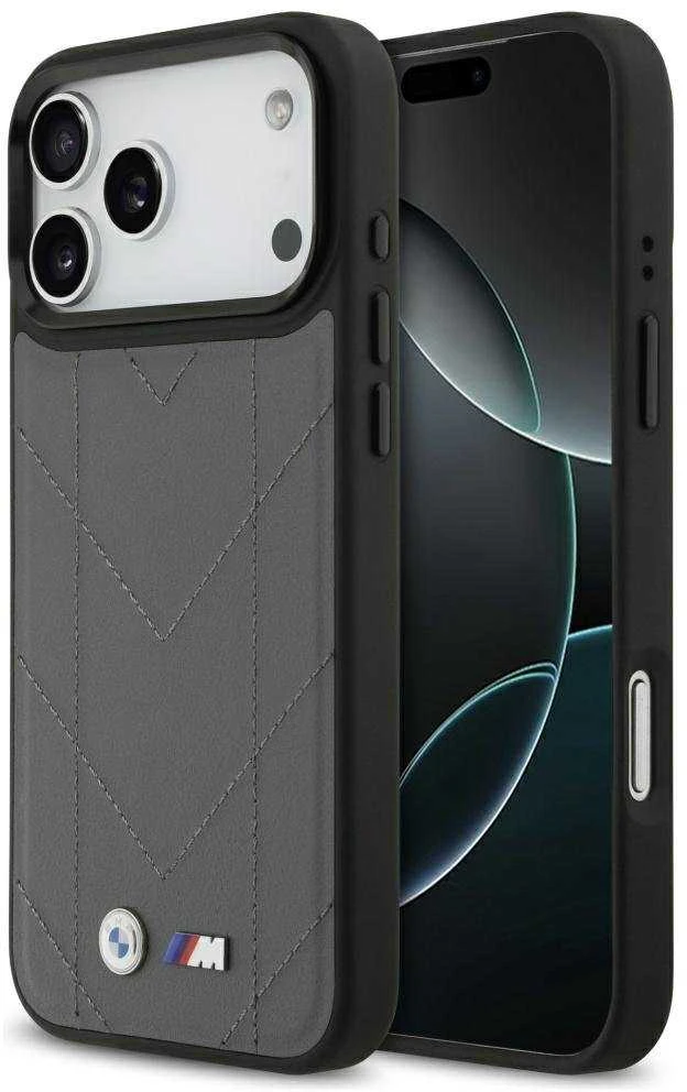 Dėklas BMW M Quilted Logo MagSafe Apple iPhone 17 Pro Max anthracite
