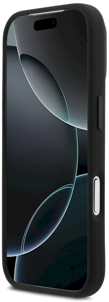 BMW M Silicon Horizontal Line MagSafe dėklas iPhone 17 Pro juodos spalvos