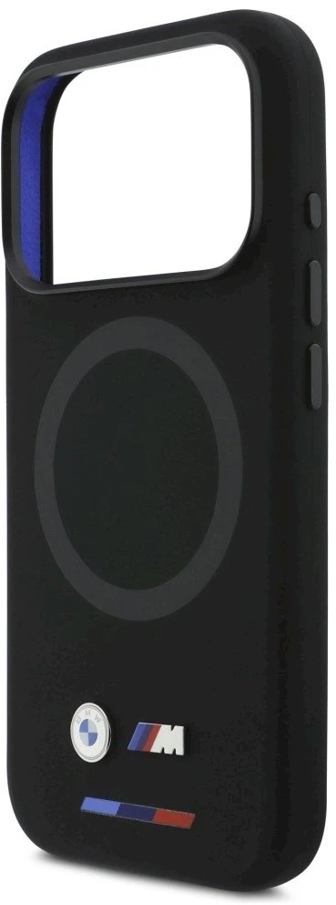 BMW M Silicon Logo MagSafe dėklas iPhone 17 Pro juodos spalvos
