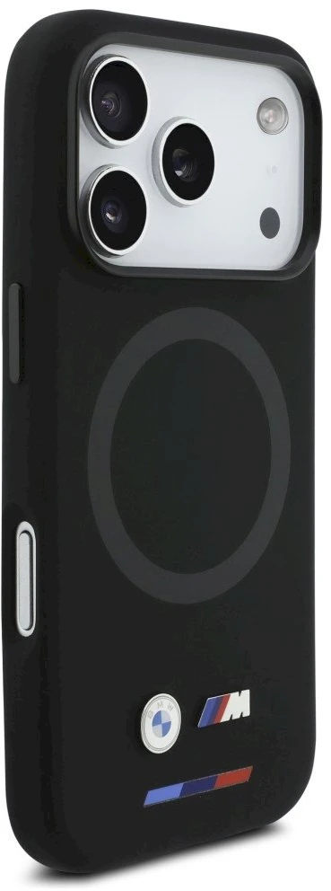 BMW M Silicon Logo MagSafe dėklas iPhone 17 Pro juodos spalvos