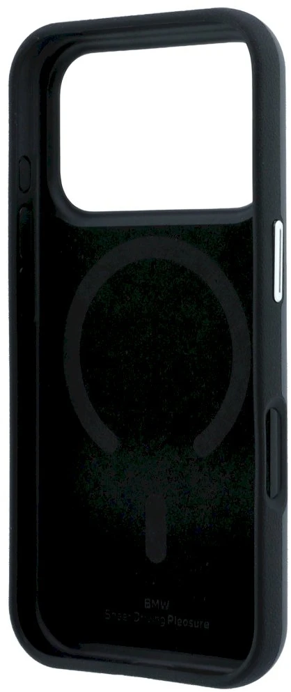Dėklas BMW Sign Centered Deboss MagSafe Case, skirtas iPhone 17 Pro / 18 Pro – Pilka