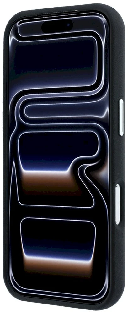Dėklas BMW case for IPHONE 18 Pro/17 Pro compatible with MagSafe (Sign Inclined Deboss Letters) juodas