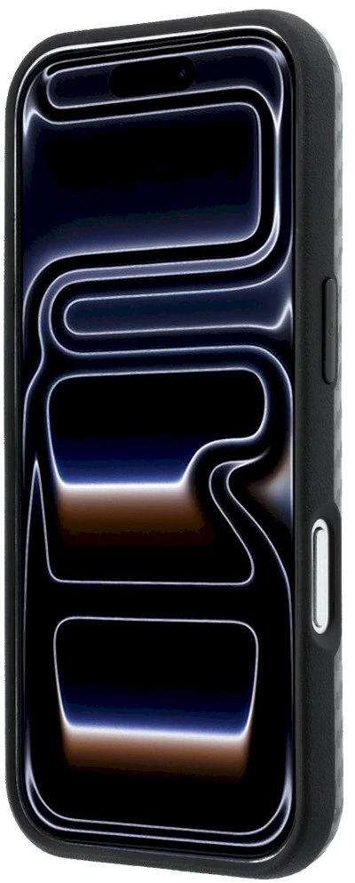 Dėklas BMW M Carbon Metal Logo MagSafe skirtas iPhone 18 Pro pilkas