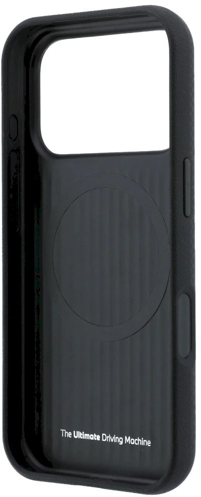 BMW M Quadrille Kevlar trispalvis & Metalinis logotipas MagSafe dėklas iPhone 17 Pro Max / 18 Pro Max - Juodas