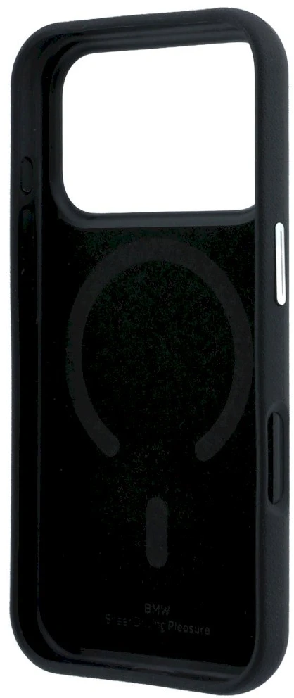 BMW sign centered deboss MagSafe dėklas, skirtas iPhone 17 Pro Max / 18 Pro Max - Juodas