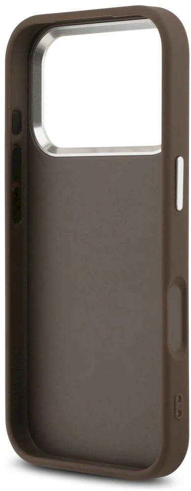 Dėklas Guess 4G Big 4G Classic Logo iPhone 17 Pro rudos spalvos sidabrinis
