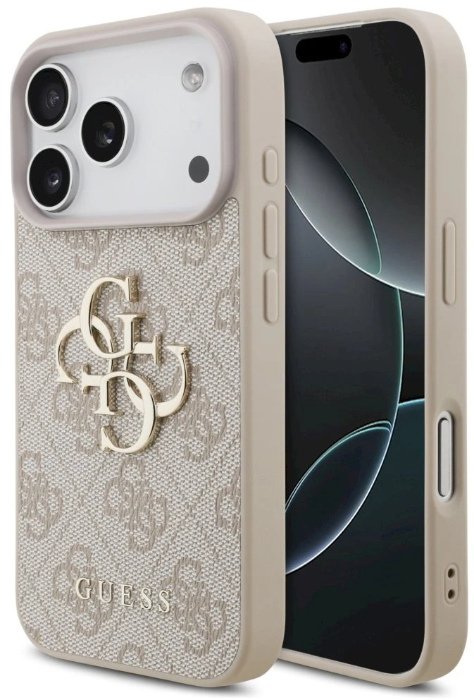 Dėklas Guess 4G Big Logo skirtas Apple iPhone 17 Pro rožinės spalvos