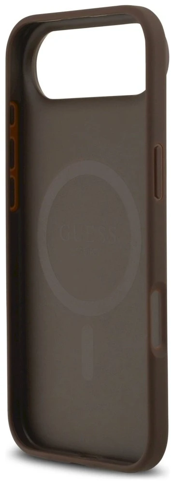 „Guess 4G Circle Classic Logo MagSafe“ dėklas, skirtas „iPhone Air“ – rudas
