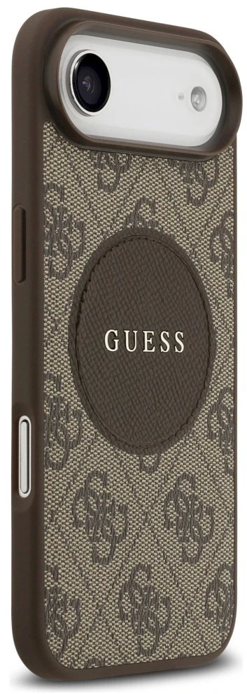 „Guess 4G Circle Classic Logo MagSafe“ dėklas, skirtas „iPhone Air“ – rudas