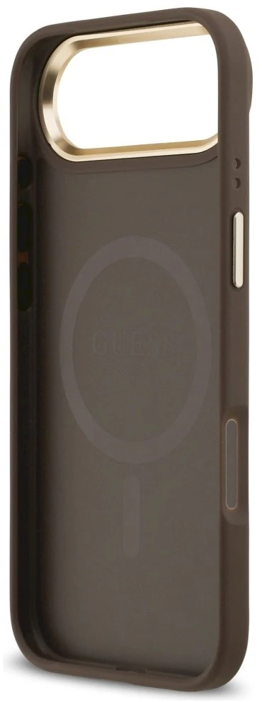 „Guess 4G Stripe MagSafe“ dėklas, skirtas „iPhone Air“ – rudas