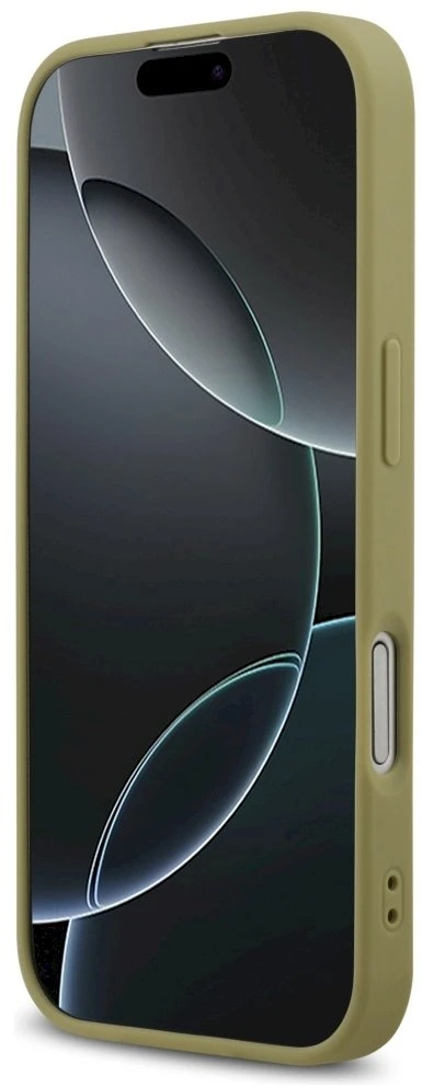 Dėklas Guess Fixed Glitter Big 4G skirtas Apple iPhone 17 aukso spalvos