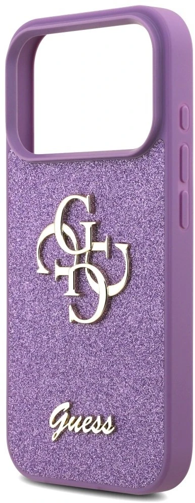 Dėklas Guess Fixed Glitter Big 4G Apple iPhone 17 Pro lilac