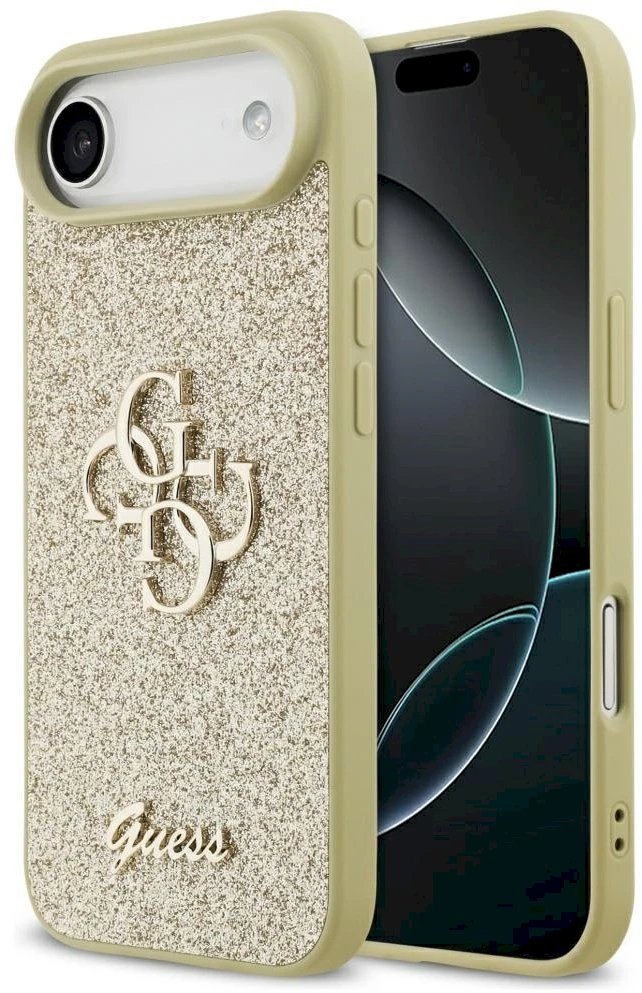 Guess Fixed Glitter Big 4G - dėklas skirtas Apple iPhone Air auksinis