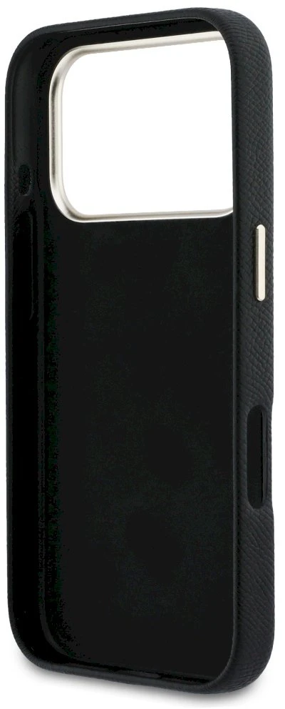 Dėklas GUESS case for IPHONE 17 Pro GUHCP17L5PS4RGGK (PU FW Resin Logo) juodas