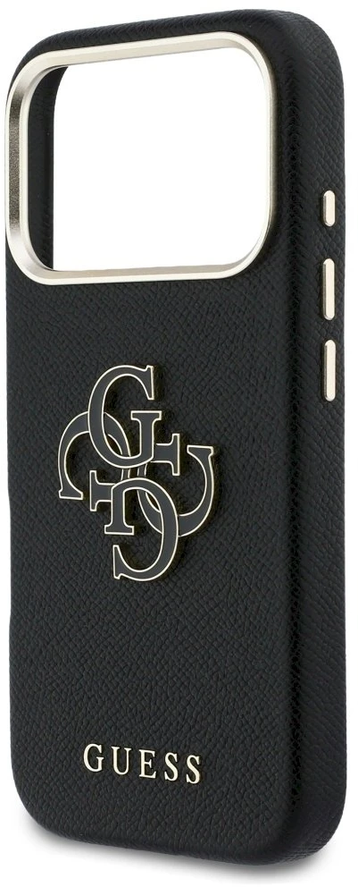 Dėklas GUESS case for IPHONE 17 Pro GUHCP17L5PS4RGGK (PU FW Resin Logo) juodas