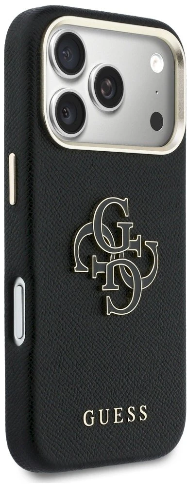 Dėklas GUESS case for IPHONE 17 Pro GUHCP17L5PS4RGGK (PU FW Resin Logo) juodas