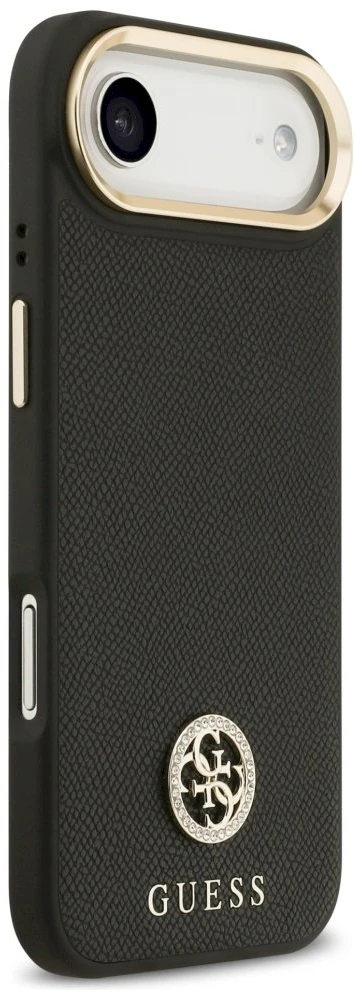 Guess Grained Strass Logo MagSafe - dėklas skirtas Apple iPhone Air juodas